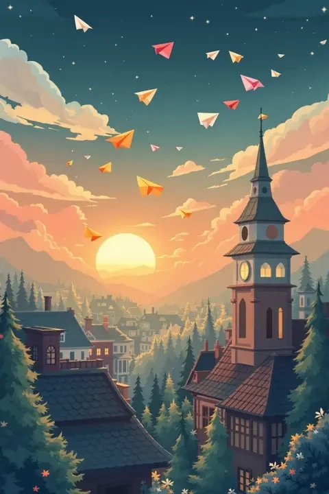 纸飞机 - 动漫海报